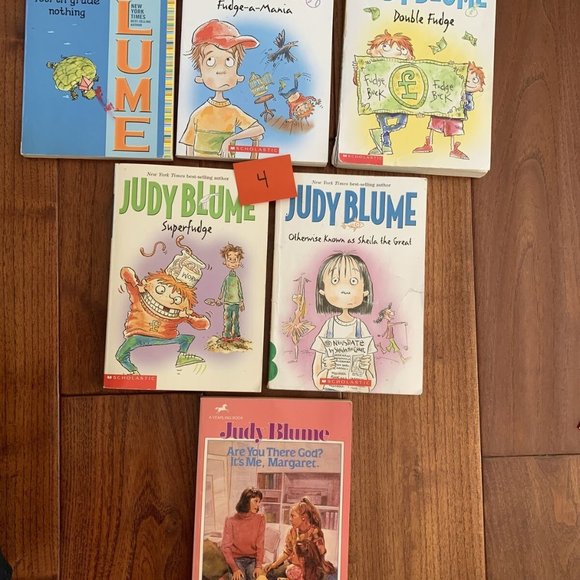 JUDY BLUME COMPLETE FUDGE SERIES 1-5 Fourth Double Shelia Super Fudge-a-mania - Picture 10 of 12
